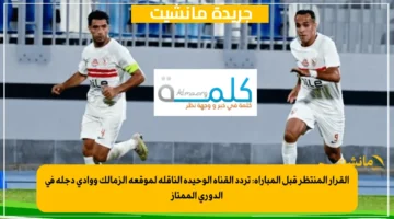 القرار المنتظر قبل المباراة: تردد القناة الوحيدة الناقلة لموقعة الزمالك ووادي دجلة في الدوري الممتاز